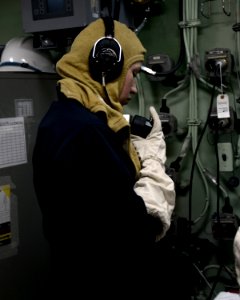 USS Mesa Verde general quarters drill 140213-N-HB951-018