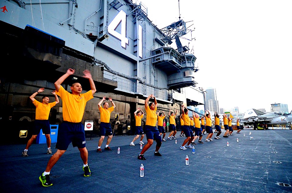 USS Midway Museum CPO Legacy Academy 120827-N-KD852-095