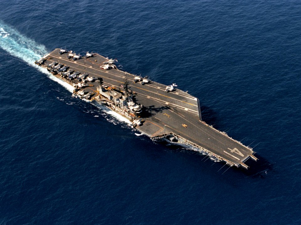 USS Midway (CV-41) off Okinawa in 1983