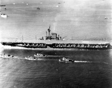 USS Midway (CVB-41) underway on 10 September 1945