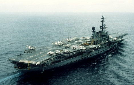USS Midway (CV-41) in the Sea of Japan 1981