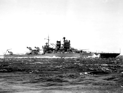 USS Mississippi (BB-41) operating at sea during the later 1930s