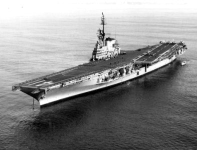 USS Midway (CVA-41) after SCB-110 modernization in 1958