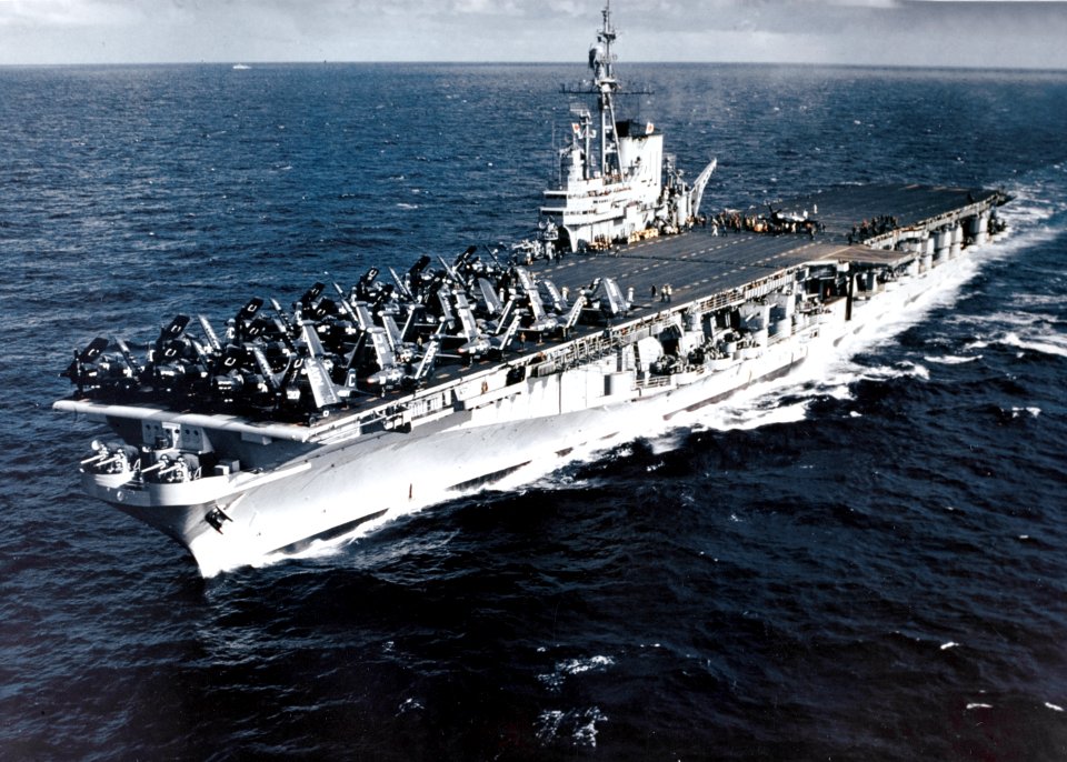 USS Midway (CVB-41) steaming off the Firth of Clyde in September 1952