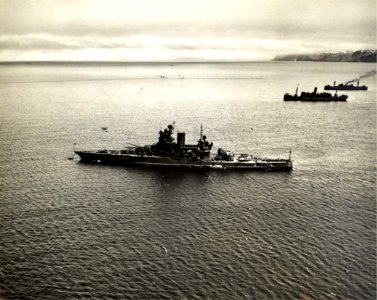 USS Mississippi BB-41 Adak May 1943