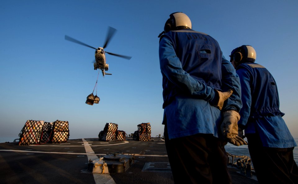 USS Mitscher replenishment 150213-N-RB546-072