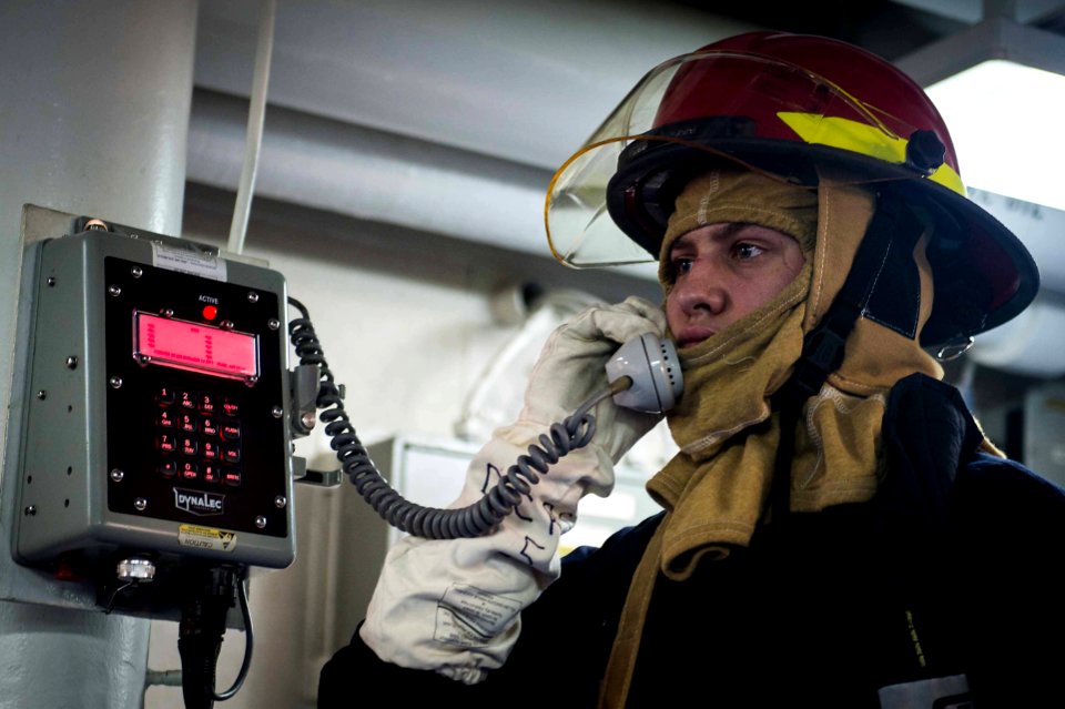 USS Mobile Bay action 160309-N-EH218-049