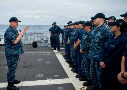 USS Momsen all-hands call 130701-N-HI414-033