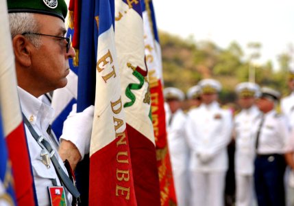 USS Mount Whitney commemorates liberation of France 110816-N-PE825-186