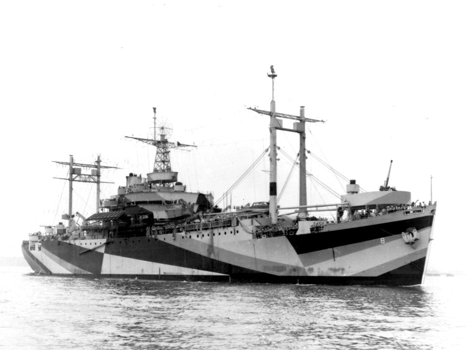 USS Mount Olympus (AGC-8) in June 1944