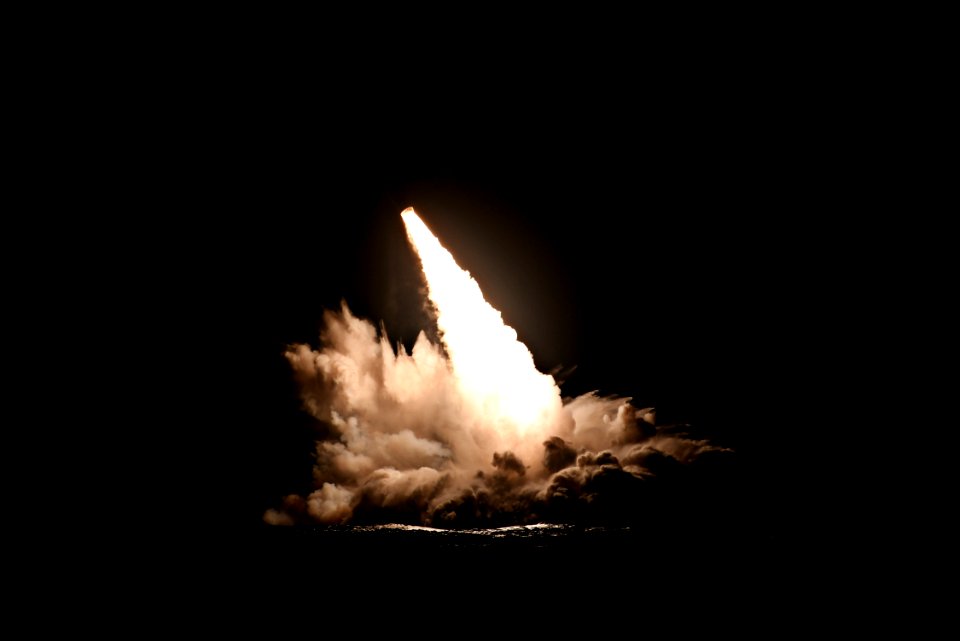 USS Nebraska (SSBN-739) launched an unarmed Trident II D5 missile off the coast of San Diego on 4 September 2019