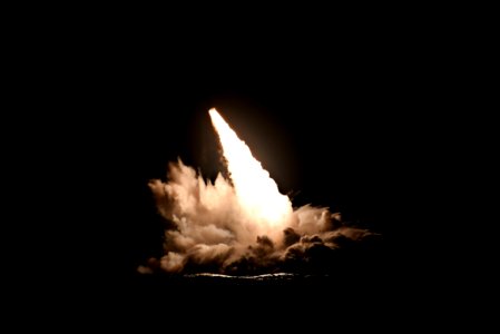 USS Nebraska (SSBN-739) launched an unarmed Trident II D5 missile off the coast of San Diego on 4 September 2019