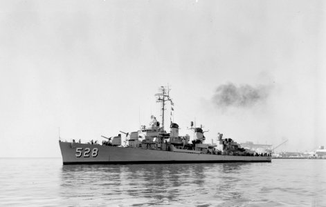 USS Mullany (DD-528) underway on 28 April 1959