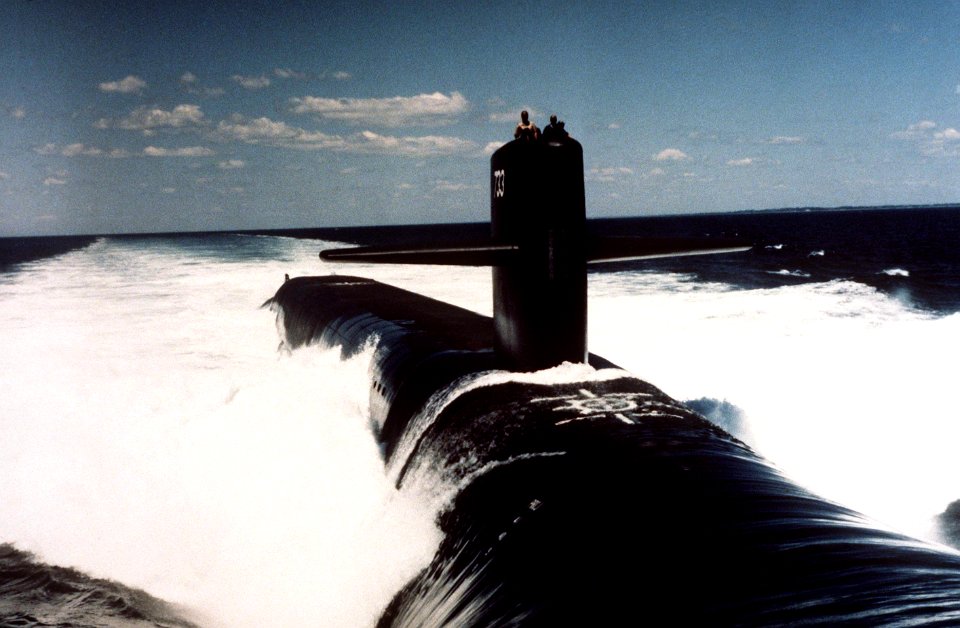 USS Nevada (SSBN-733) underway