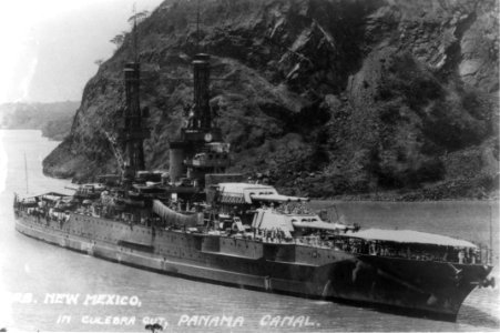USS New Mexico BB-40 Panama Canal 1935