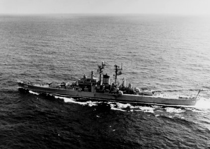 USS Newport News (CA-148) underway on 20 September 1969 photo