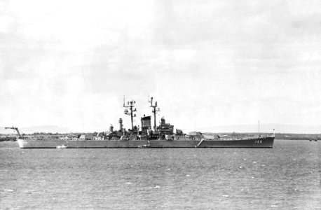 USS Newport News (CA-148) at Guantanamo c1965
