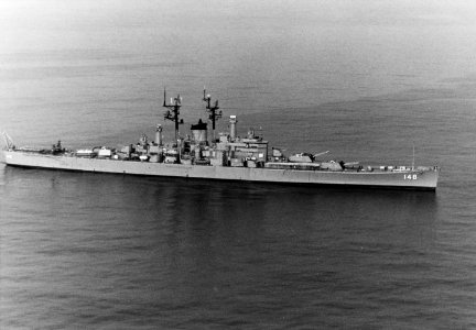 USS Newport News (CA-148) at sea on 30 October 1974 (K-105947) photo