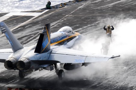 USS Nimitz conducts flight operations. (10731491663)