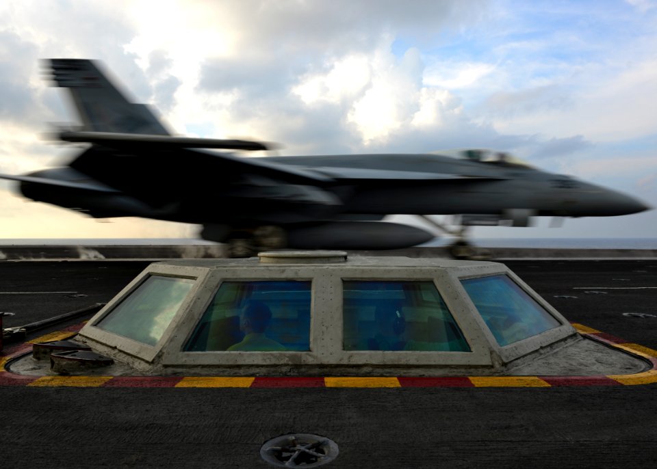 USS Nimitz conducts flight operations. (38113256942)