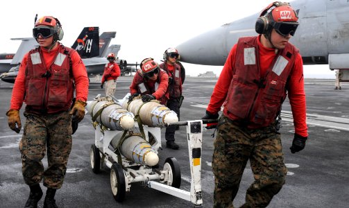 USS Nimitz conducts flight operations. (9067639575)