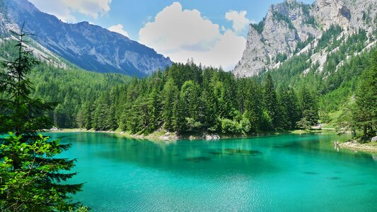 Green lake landscape nature