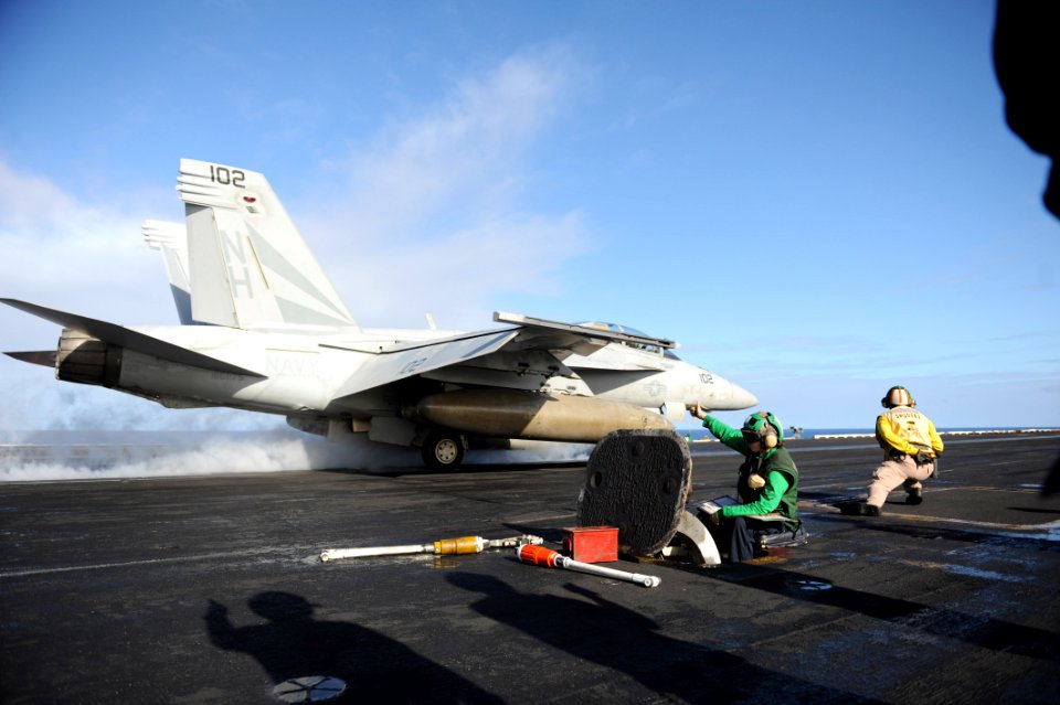 USS Nimitz conducts flight operations. (11190876176)