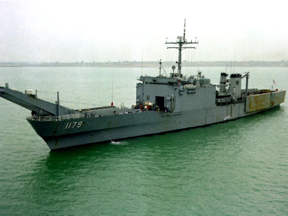 USS Newport (LST-1179) at Rota 1982