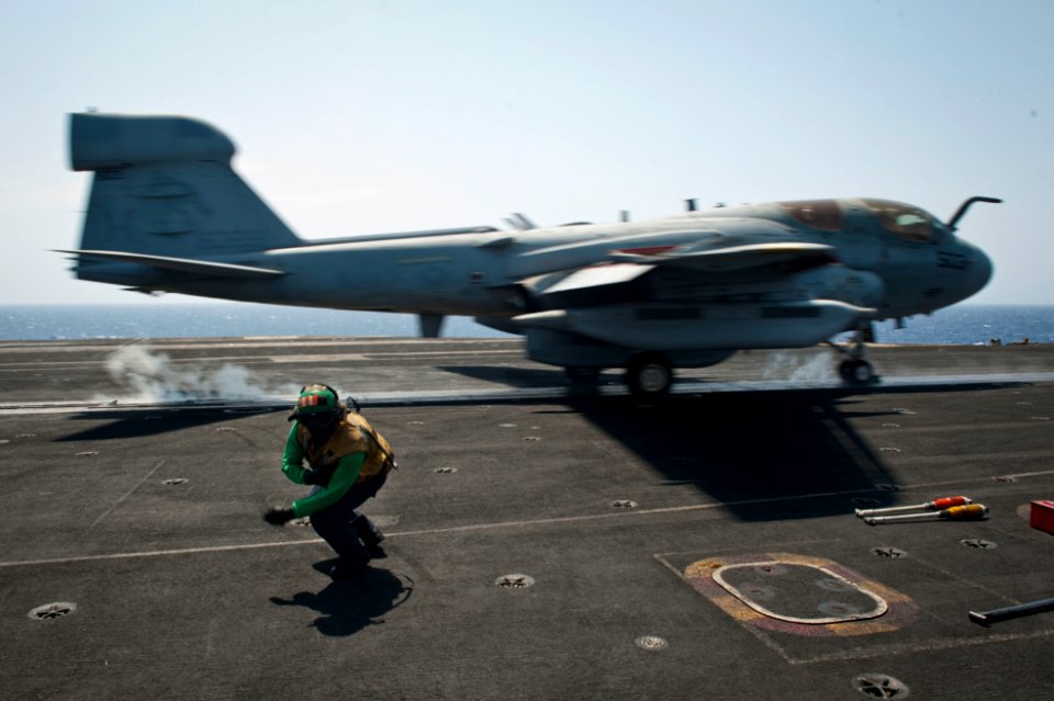 USS Nimitz conducts flight operations. (9726235080)