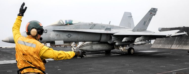 USS Nimitz conducts flight operations. (9043147773)