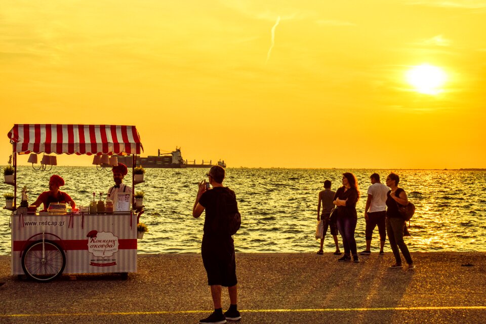 Afternoon people thessaloniki
