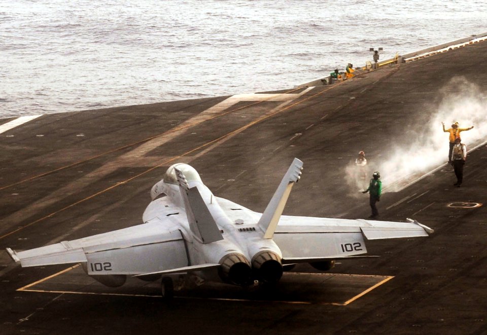 USS Nimitz conducts flight operations. (9032421883)