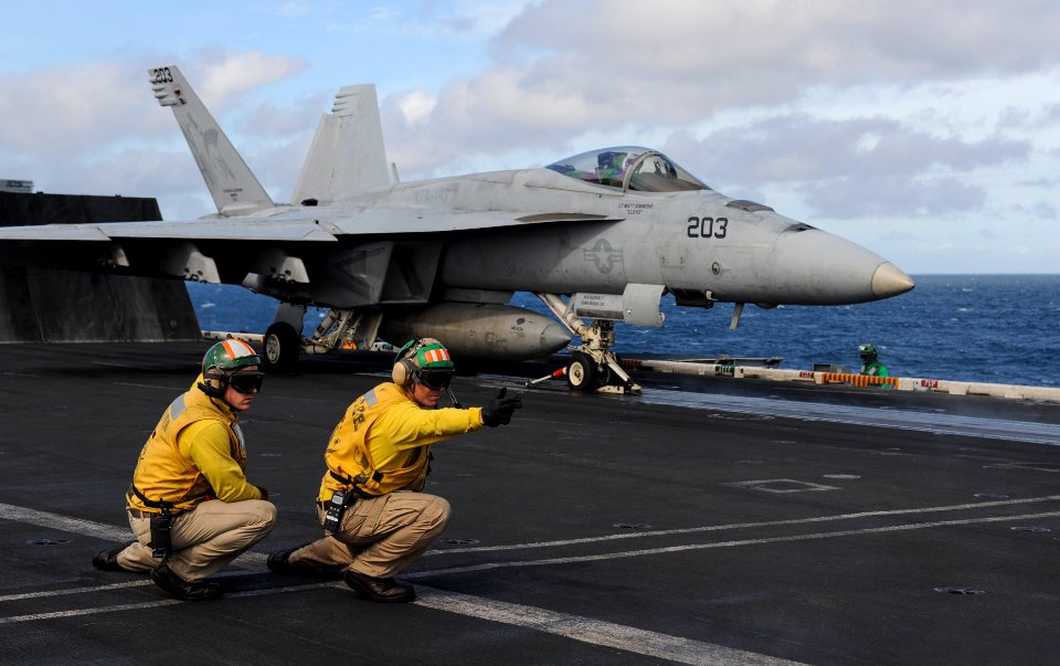 USS Nimitz conducts flight operations. (8961614948)