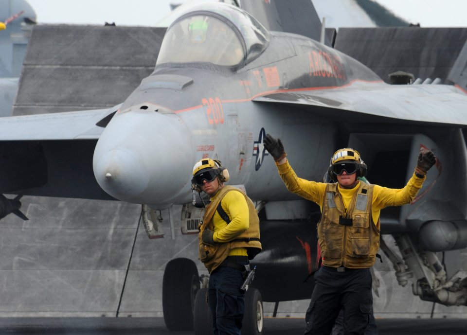 USS Nimitz conducts flight operations. (9067636151)