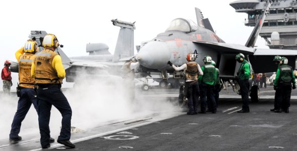 USS Nimitz conducts flight operations. (9069863256)