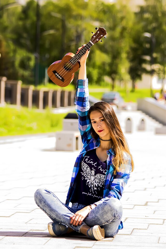 Beautiful girl model hair