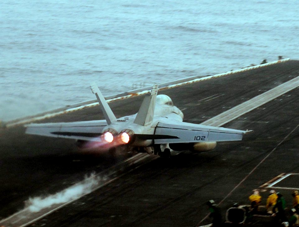 USS Nimitz conducts flight operations. (9034648596)