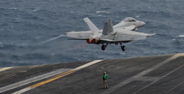 USS Nimitz conducts flight operations. (9371952354)