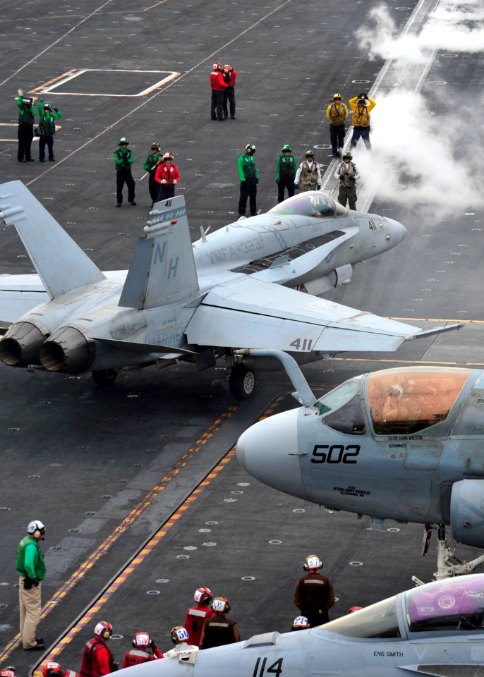 USS Nimitz conducts flight operations. (9067645057)