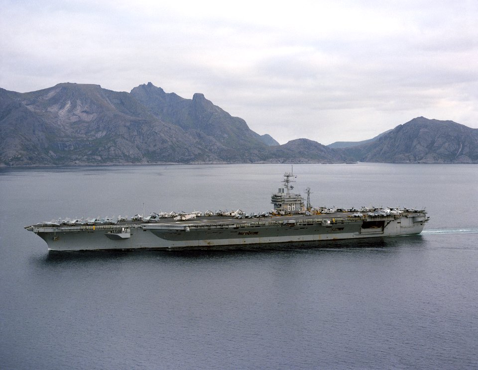 USS Nimitz off Norway 1986