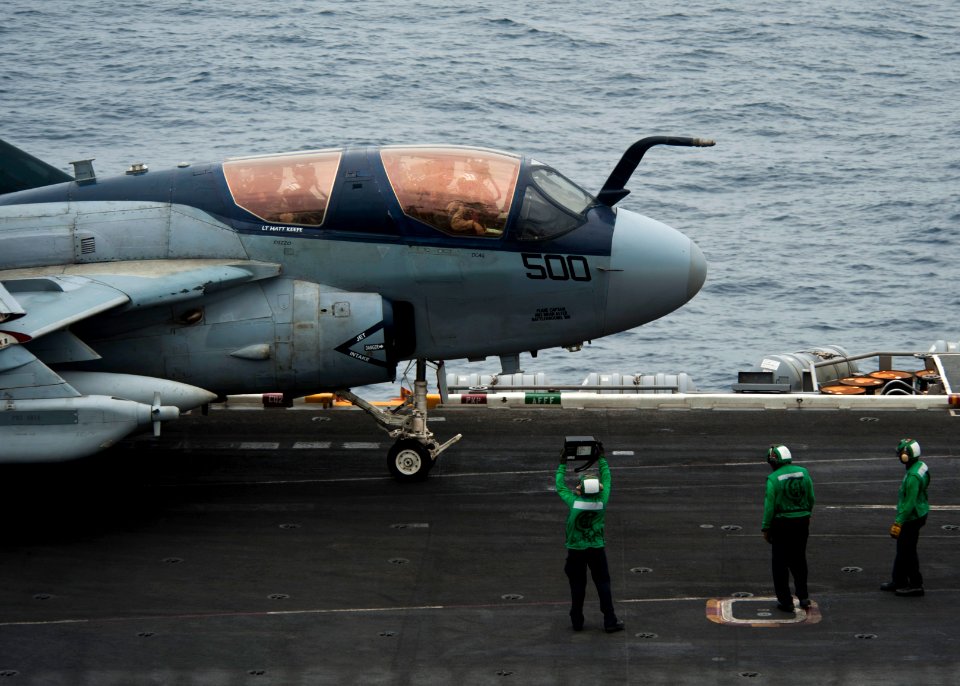 USS Nimitz conducts flight operations. (9069869378)