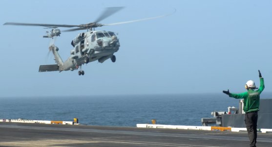 USS Nimitz conducts flight operations. (9137309120)