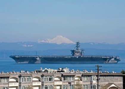 USS Nimitz gets underway. (8613444250)