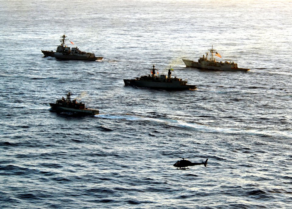 USS Nitze, USS Boone, Baja California & BNS Bosisio in 2011