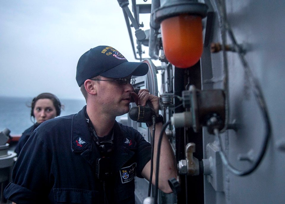 USS Normandy (CG 60) deployment 150325-N-ZY039-014