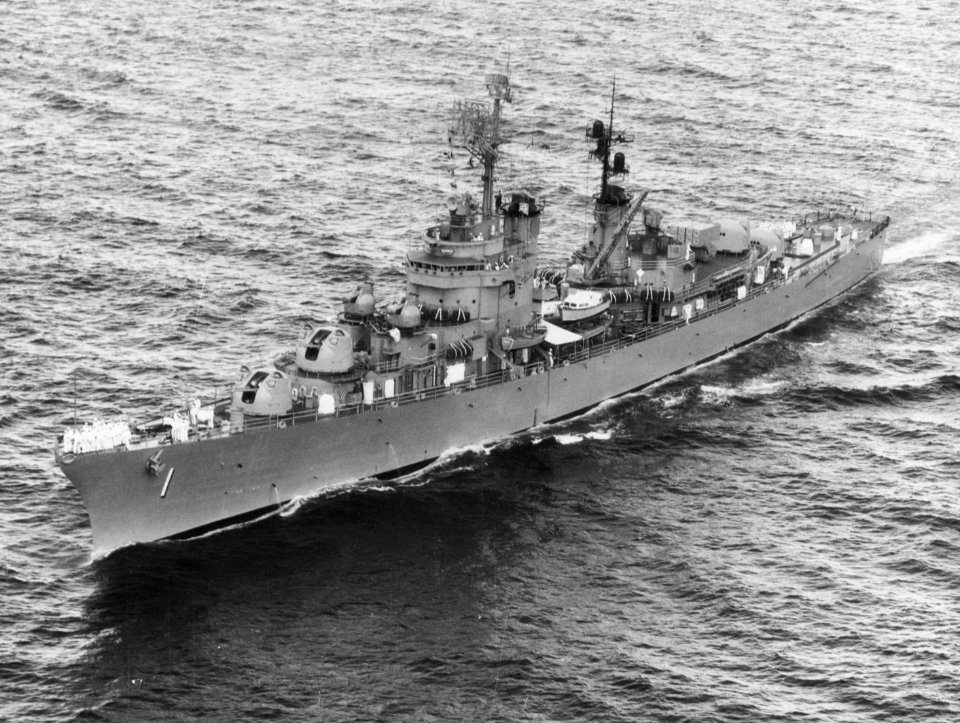 USS Norfolk (DL-1) underway c1964