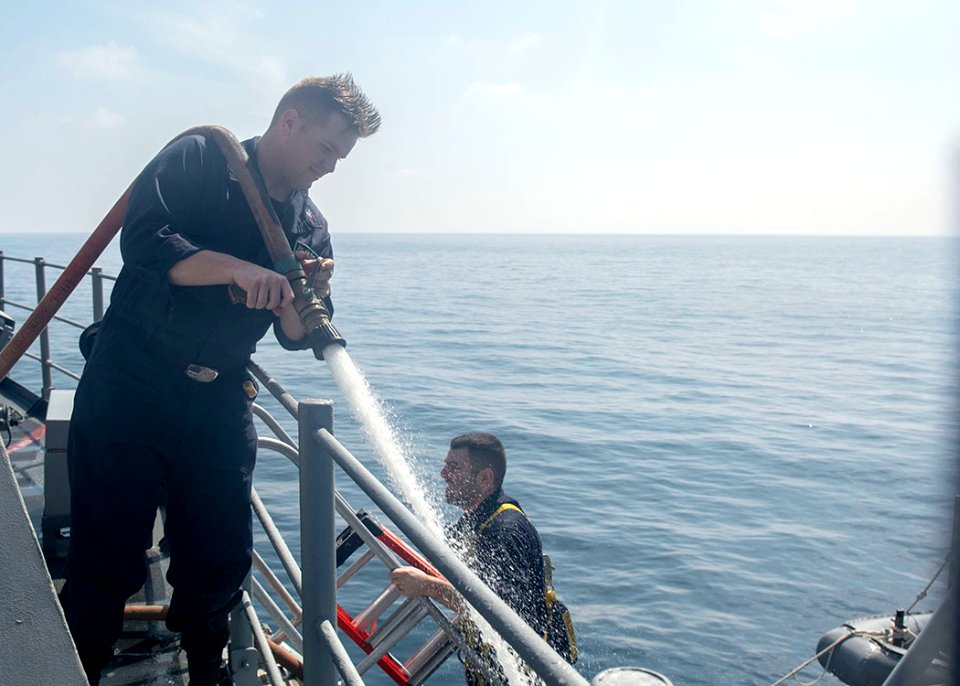 USS Normandy (CG 60) deployment 150322-N-ZY039-008