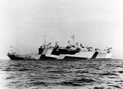 USS Norton Sound (AV-11) underway off San Pedro, California (USA), on 31 December 1944 (80-G-381470)