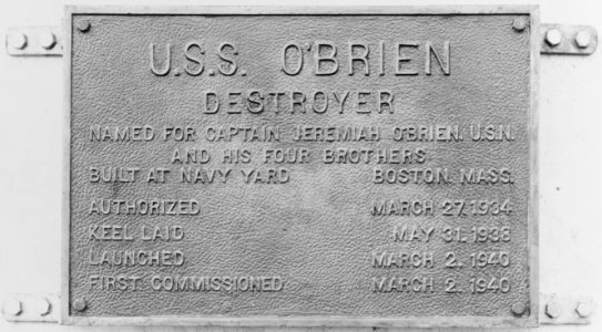 USS O'Brien (DD-415) - 19-N-22178