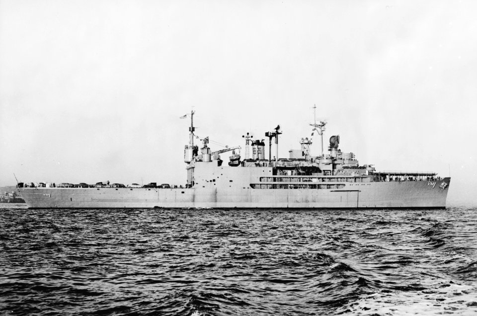 USS Norton Sound (AVM-1) in February 1954